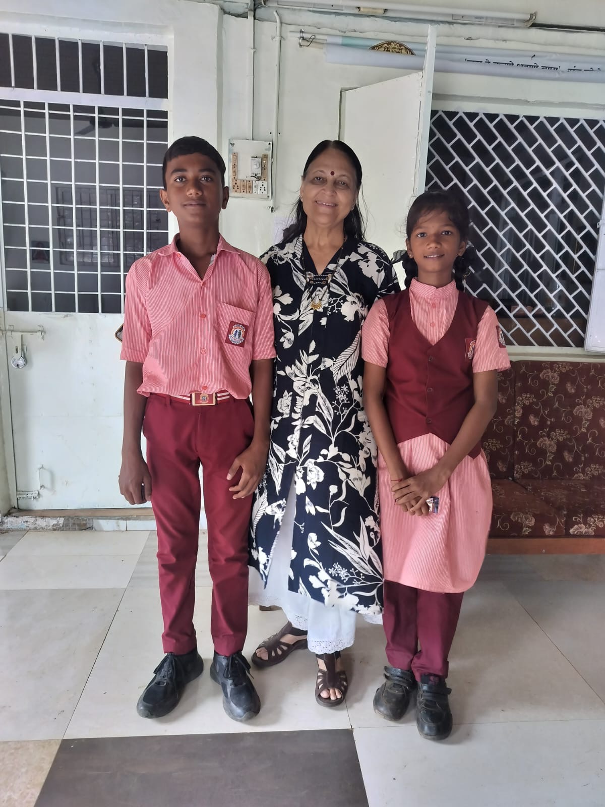 2026-2027 Mark Makers Scholars Anushka and Pravin with their mentor